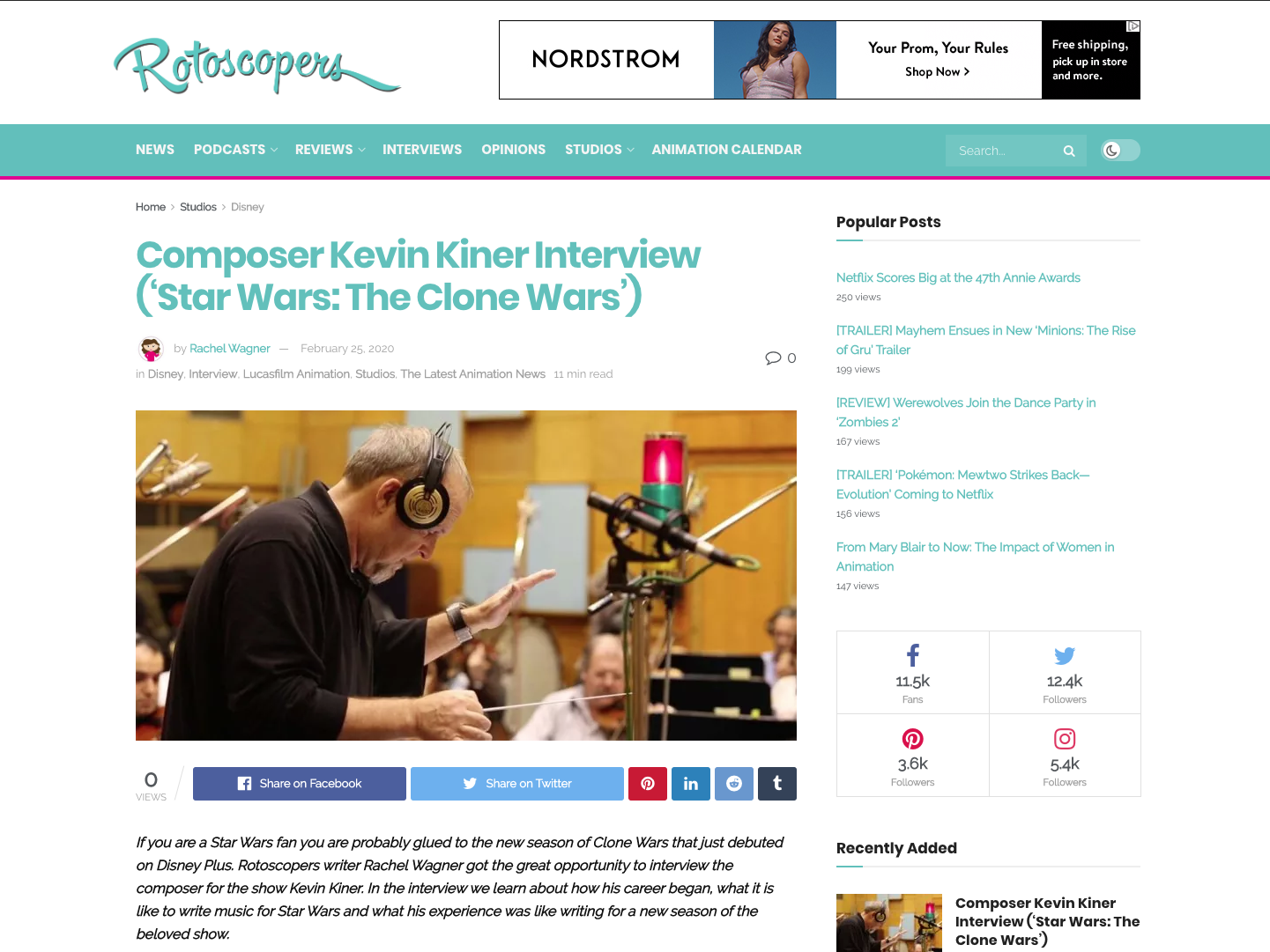 Composer Kevin Kiner Interview (‘Star Wars: The Clone Wars’)