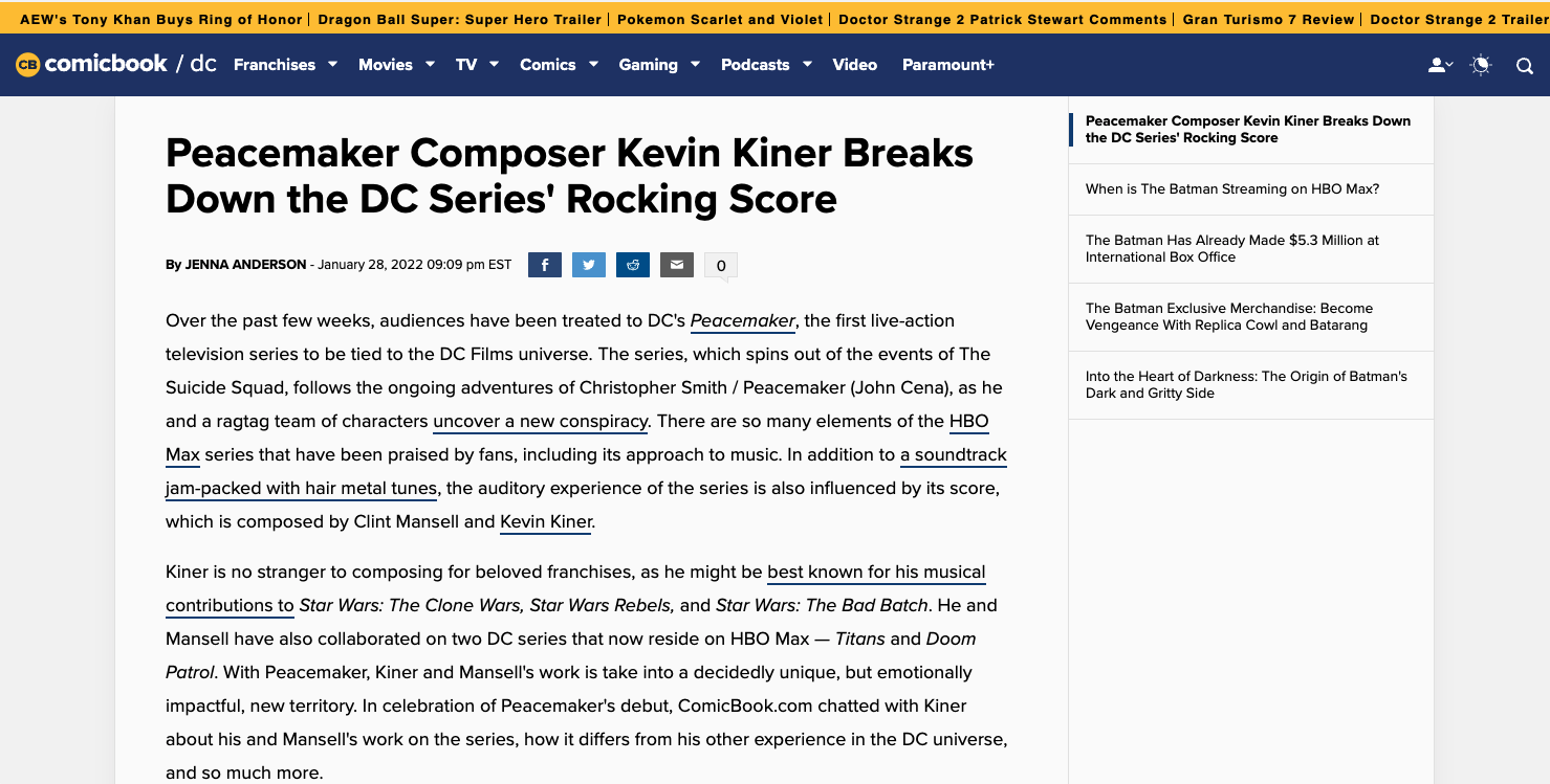 An Interview with Composer Kevin Kiner